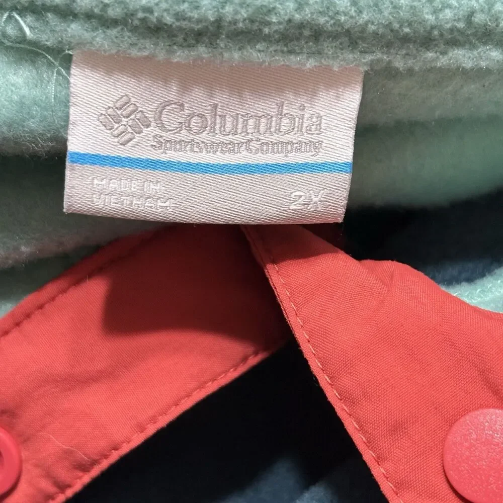 Women’s Columbia Benton Springs Fleece 1/2 Snap Pullover Sz 2X New $65 Gorpcore